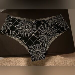 Victoria’s Secret pink spiderweb Halloween cheekster seamless panty